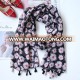 Scarves cotton wholesale muslim women long cotton scarf with tassel pashmina printed shawls 90*180cm